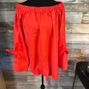 Love in Vibrant Red Off-Shoulder Top
